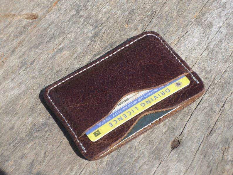 Minimalist Wallet-personalized Leather Front Pocket 