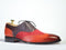 Men's Multi Color Lace Up Leather Suede & Pebbled Leather Shoes