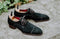 Handmade Men's Suede Black Lace Up Shoes - leathersguru