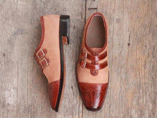 Load image into Gallery viewer, Madrid Strap Monk shoes - leathersguru
