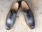 Bespoke Gray Leather Brogue Toe Lace up Shoe for Men - leathersguru