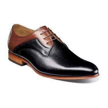 Handmade Men's Leather Brown Black Derby Shoes - leathersguru