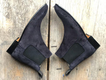 Load image into Gallery viewer, Bespoke Black Chelsea Suede Stylish Boots - leathersguru
