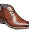 Bespoke Cap Toe Leather Chukka Brown Boots - leathersguru