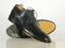 Handmade\ Black Brogue Toe Leather Formal Men's Shoes - leathersguru