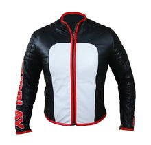 Load image into Gallery viewer, Men Multi Colour Zipper Leather jacket Bomber Stylish Jacket
