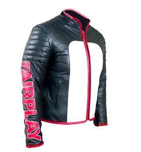 Men Multi Colour Zipper Leather jacket Bomber Stylish Jacket