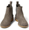 Handmade Men's Ankle High Suede Gray Chelsea Boot - leathersguru