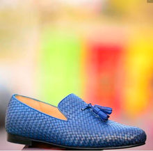 Load image into Gallery viewer, HANDMADE LEATHER SHOES, MEN LOAFERS AND SLIP ONE&#39;S. MEN SHOES
