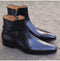 Handmade Men Black Jodhpurs Ankle High boot - leathersguru
