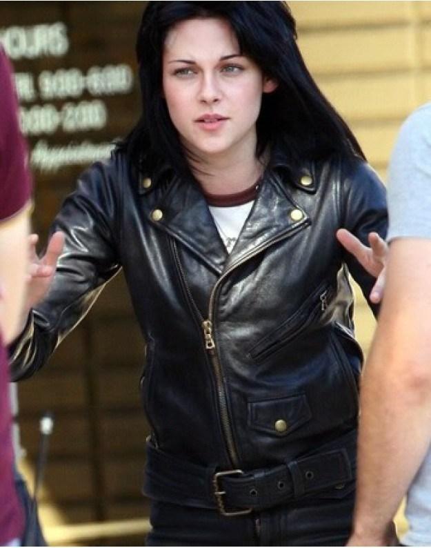 The Runways Kristen Stewart Joan Leather Women's Black Jacket - leathersguru