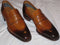 Handmade 2 Tone Brown Color Leather Penny Loafer Slipper Dress Men's Fashion Moccasin Shoes