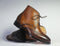 Handmade Brown Ankle High Wing Tip Brogue Leather Boot For Men's