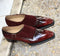 Handmade Burgunday Suede Monk Shoes, Men burgundy Monk Genuine Leather Shoes