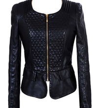 Load image into Gallery viewer, Handmade Leather Jacket For Women&#39;s Stylish Fashion Jacket
