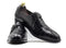 Handmade Men Black Alligator Texture Shoes, Monk Strap Leather Shoes