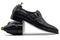 Handmade Men Black Alligator Texture Shoes, Monk Strap Leather Shoes