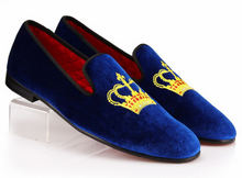 Load image into Gallery viewer, Handmade Men Blue Tassels Shoes, Men Leather moccasins loafer shoes
