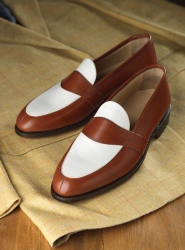 Handmade Men's Leather Brown Slip On Moccasin Shoes - leathersguru