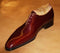 Handmade Men Fashion Genuine Leather Shoes Maroon leather oxford shoes