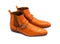 Handmade Men Ostrich Leather shoe Ankle high Shoes boots