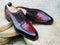  Men's Derby Lace Up Crocodile Texture Leather Round Toe Dress Shoes