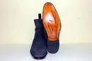 Handmade Men's Jodhpurs Boot, Men's Navy Blue Color Suede Jodhpurs Buckle Fashion Boot