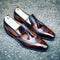 Handmade Men's Wing Tip Brogue Tassels Shoe, Two Tone Tassels Formal Loafer Shoes