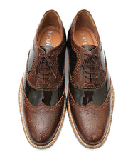 Load image into Gallery viewer, Handmade Oxford Brogue Dress Shoes Boots Men Brown Shoes
