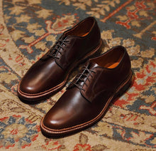 Load image into Gallery viewer, Handmade Stylish Dark Brown Derby Lace Up Style Wit Round Toe Pure Genuine Leather Shoes
