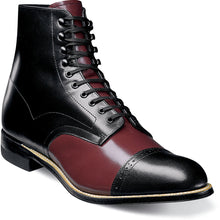 Load image into Gallery viewer, High Ankle TwoTone Rounded Cap Toe Handmade Genuine Leather LaceUp Stylish Boots
