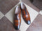 Handmade Two Tone Brown Leather Cap Toe Shoe - leathersguru
