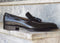 Handmade Black Loafers Leather Tussles Shoe - leathersguru