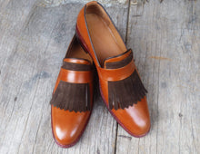 Load image into Gallery viewer, Handmade Men&#39;s Leather Loafers Shoes - leathersguru
