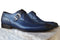 Bespoke Blue Leather Monk Strap Shoe for Men - leathersguru
