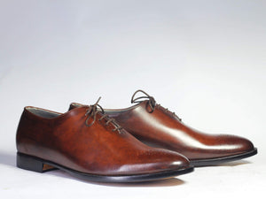 Men's Brown Brogue Lace Up Leather Shoe - leathersguru