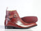 Men's Ankle High Burgundy Jodhpurs Boots - leathersguru