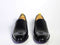 Bespoke Black Leather Brogue Toe Loafer Shoe for Men - leathersguru