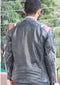 Men's Fashion Distressed Leather Biker Bomber Jacket - leathersguru