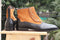 Bespoke Black Orange Leather Suede Ankle Button Top Boots - leathersguru