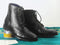 Bespoke Black Leather Ankle Wing Tip Brogue Lace Up Boot - leathersguru