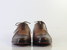 Load image into Gallery viewer, Bespoke Black &amp; Brown Lace Up Shoe For Men - leathersguru
