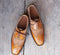 Handmade Wing Tip Leather Suede Shoes - leathersguru