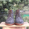 Handmade Black Suede Ankle Boot - leathersguru