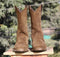 Handmade Men's Ankle High Brown Suede Boot - leathersguru