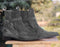 Handmade Black Jodhpurs Suede Boots For Men's - leathersguru