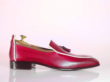Load image into Gallery viewer, Handmade Pink Penny Loafers Leather Shoes - leathersguru
