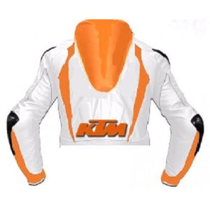 KTM-100% Genuine Leather MOTORBIKE MOTOGP MOTORCYCLE RACING JACKET