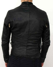 Load image into Gallery viewer, MEN ZIPPERED ARMPITS WASHED LAMB LEATHER JACKET NEW
