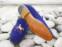 Load image into Gallery viewer, Stylish Blue Suede Loafer Shoes,For Men&#39;s Oxford Shoes
